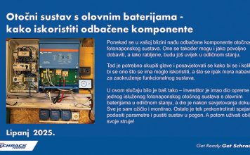 Otočni sustav s olovnim baterijama – kako iskoristiti odbačene komponente
